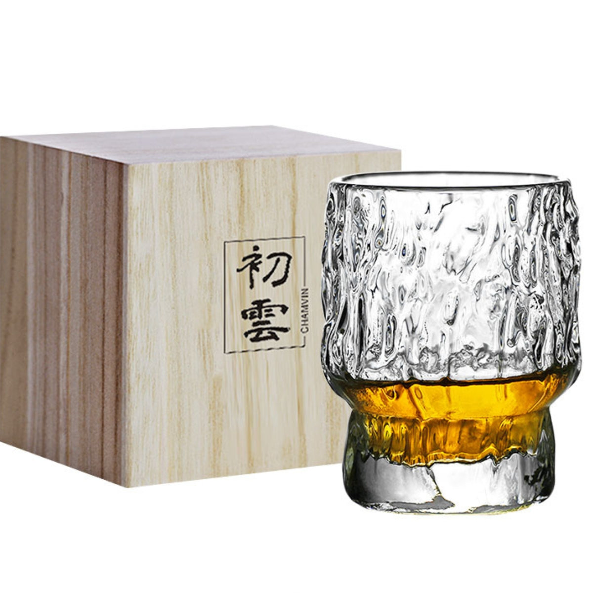 Chamvin Crystal ‘Hammered’ Tumbler Whisky Glasses