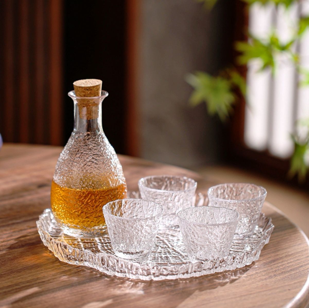 Japanese sake glass